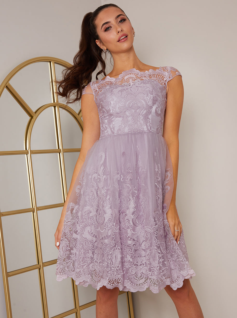 Chi Chi London Purple Dress Puff Sleeve Lace Insert Floral Midi Dress In Purple Chi Chi Chi Chi London Purple Dress Puff Sleeve Lace Insert Floral Midi Dress In Purple Chi Chi