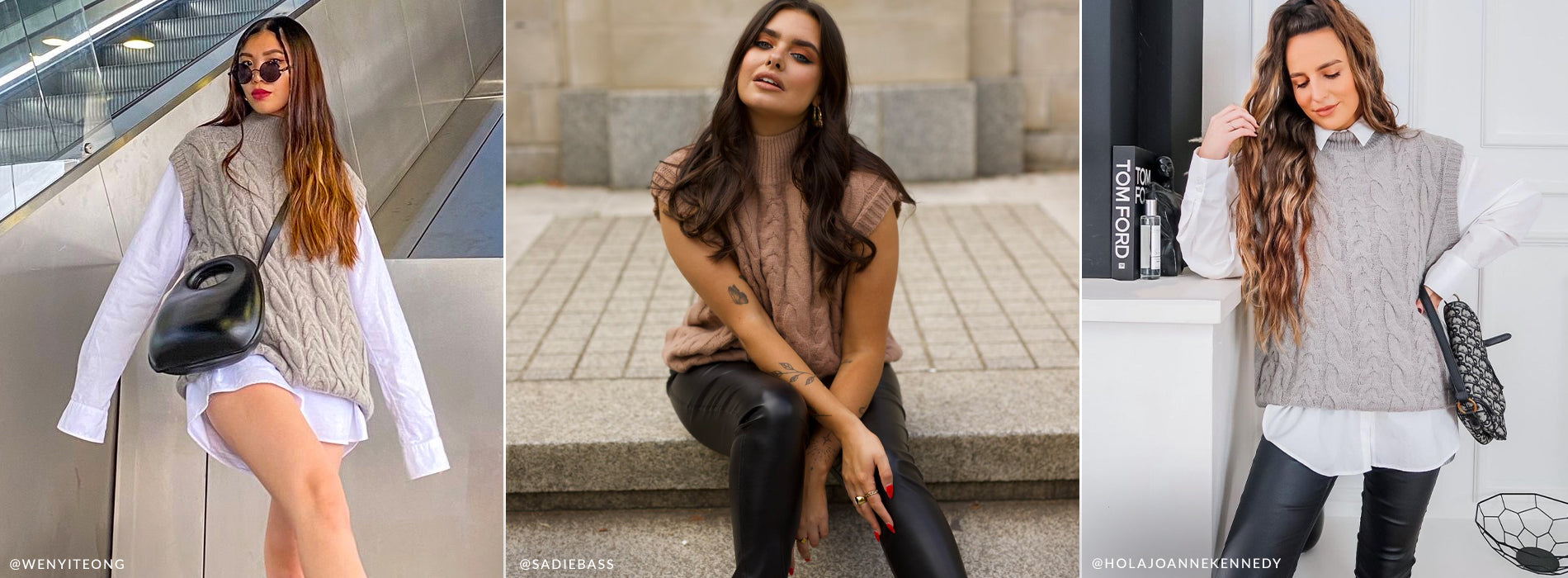 Ways to wear: the sweater vest