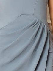 One Shoulder Maxi Dress in Sage Green