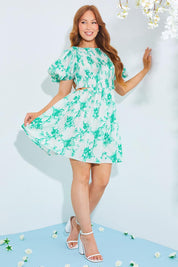 Shirred Bust Mini Dress