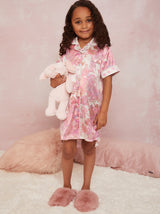 Girls Floral Print Night Dress in Multi