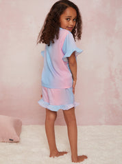 Girls Ombre Pyjama Short Set in Multi