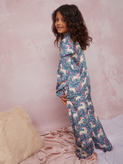 Girls Unicorn Print Pyjamas in Multi