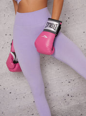 Mid Rise Sports Leggings in Purple
