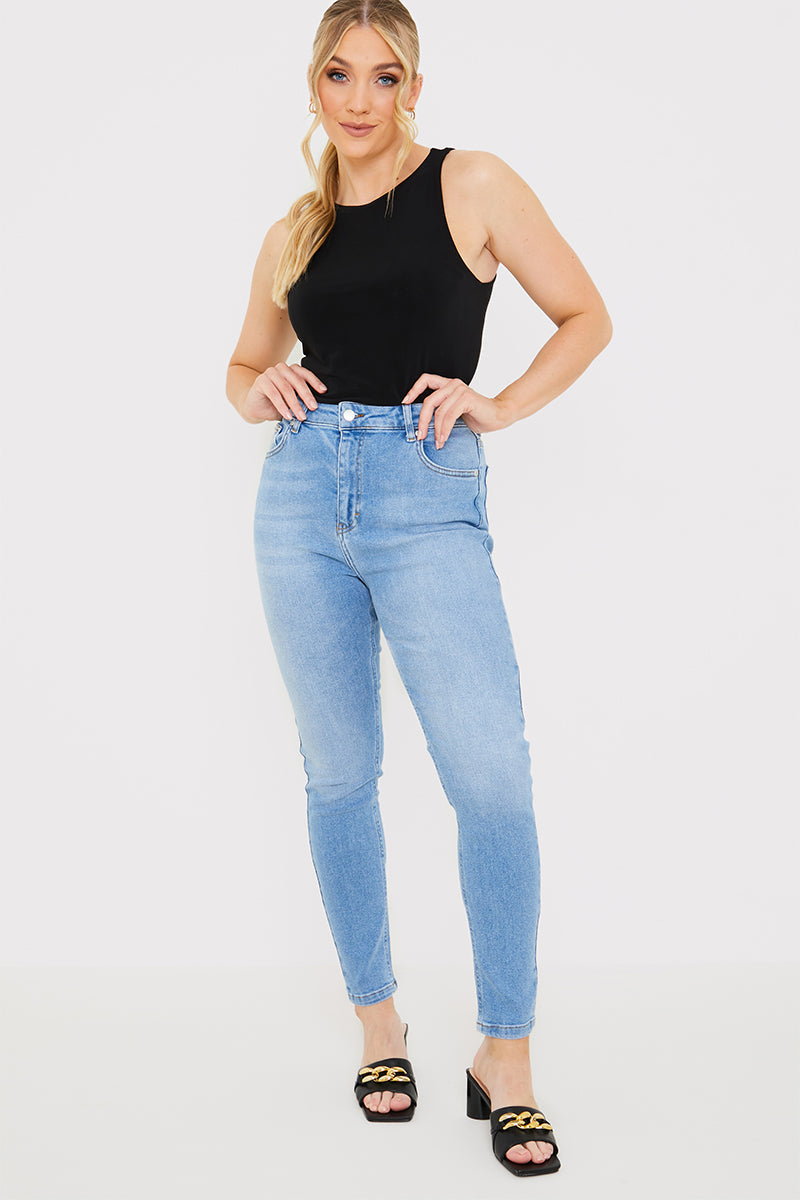 Stretch High Waist Skinny Jeans