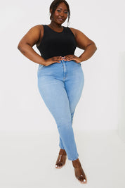 Stretch High Waist Skinny Jeans