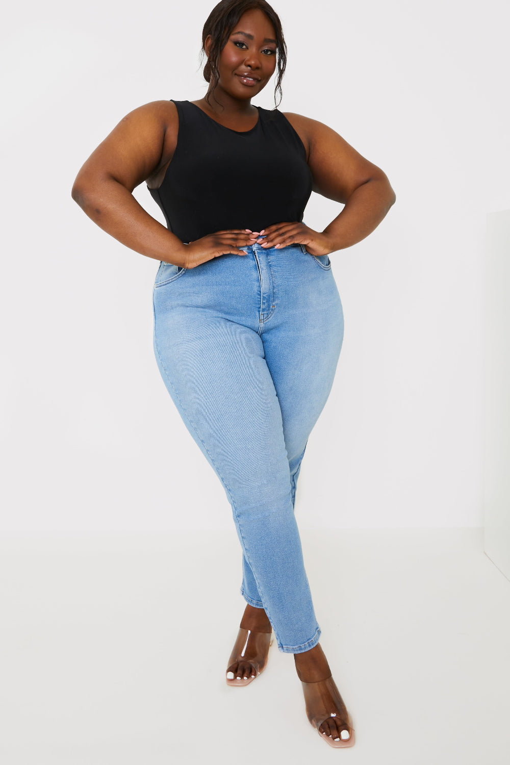 Stretch High Waist Skinny Jeans