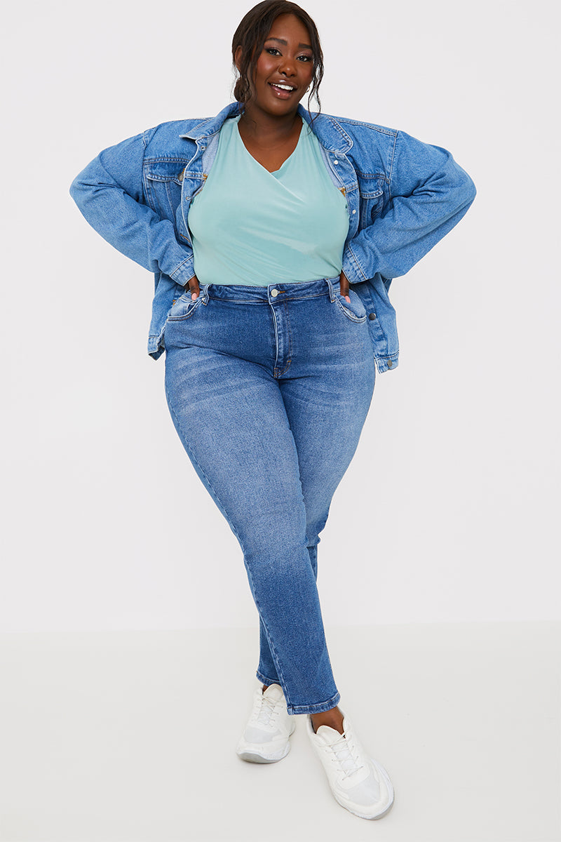 Stretch High Waist Skinny Jeans