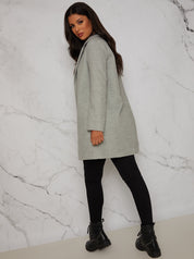 Lightweight Oversized Coat in Grey
