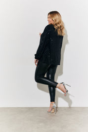 Perfect Sculpting High Waisted Leather Look Leggings