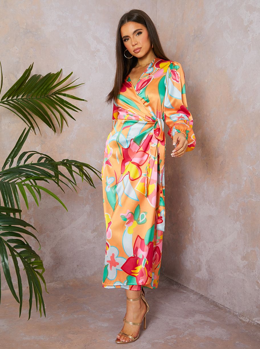 Printed Floral Wrap Dresses for Women | Chi Chi London UK Printed Floral Wrap Dresses for Women | Chi Chi London UK