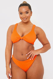 Ribbed Seamless Boomerang Bikni Bottom