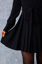 Pleated Shirt Dress