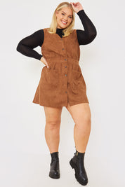 Corduroy Pinafore Dress