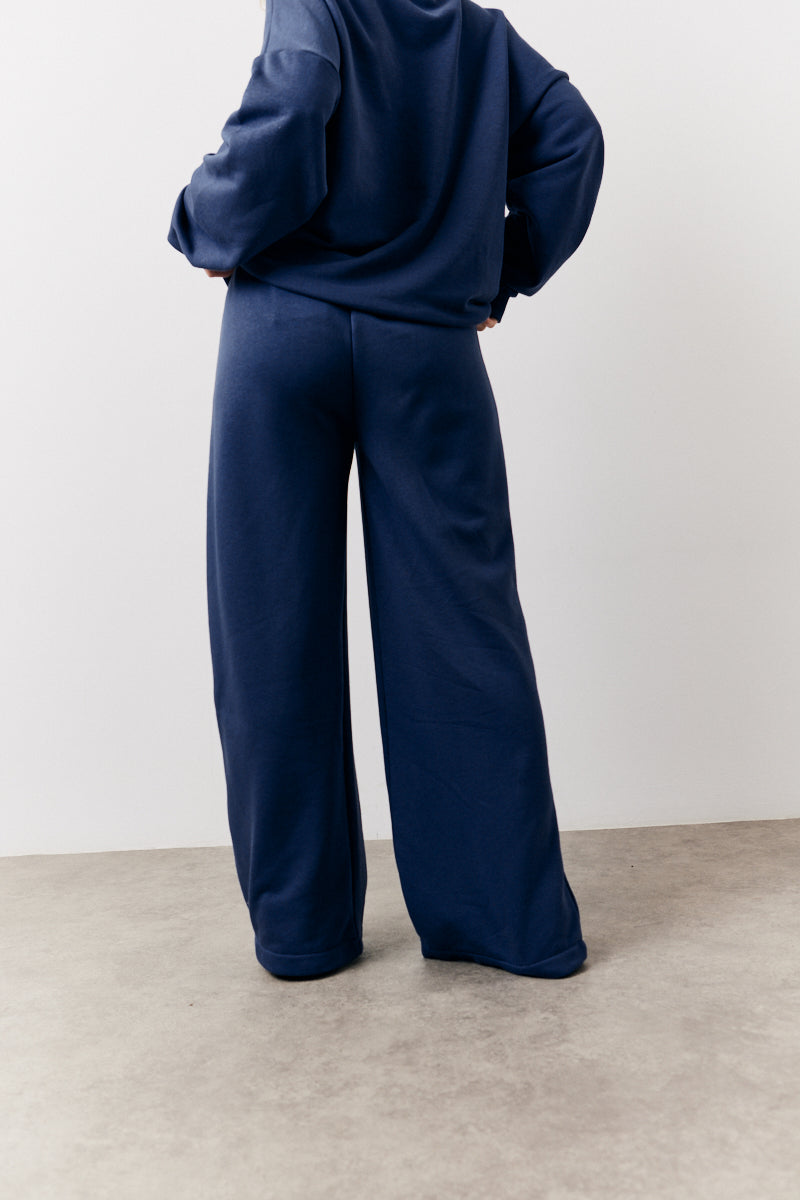 Navy Fits Graphic Straight Leg Co-Ord Jogger
