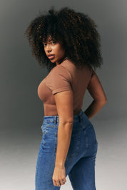 Seamless Scoop Neck Snatched Shapewear Top