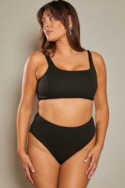 High Waist High Full Coverage Bikini Bottom