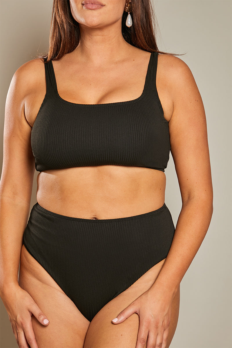 High Waist High Full Coverage Bikini Bottom