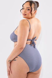 Sculpt And Control Stripe Balconette Bikini Top