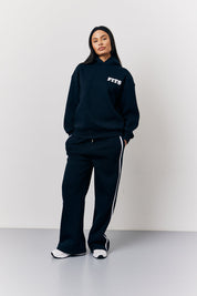 Navy Fits Bubble Print Co-Ord Hoodie