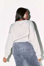 Fits Slogan Knitted Crew Neck Sweatshirt