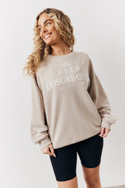 Stone Fits Leisure Club Graphic Oversized Sweatshirt