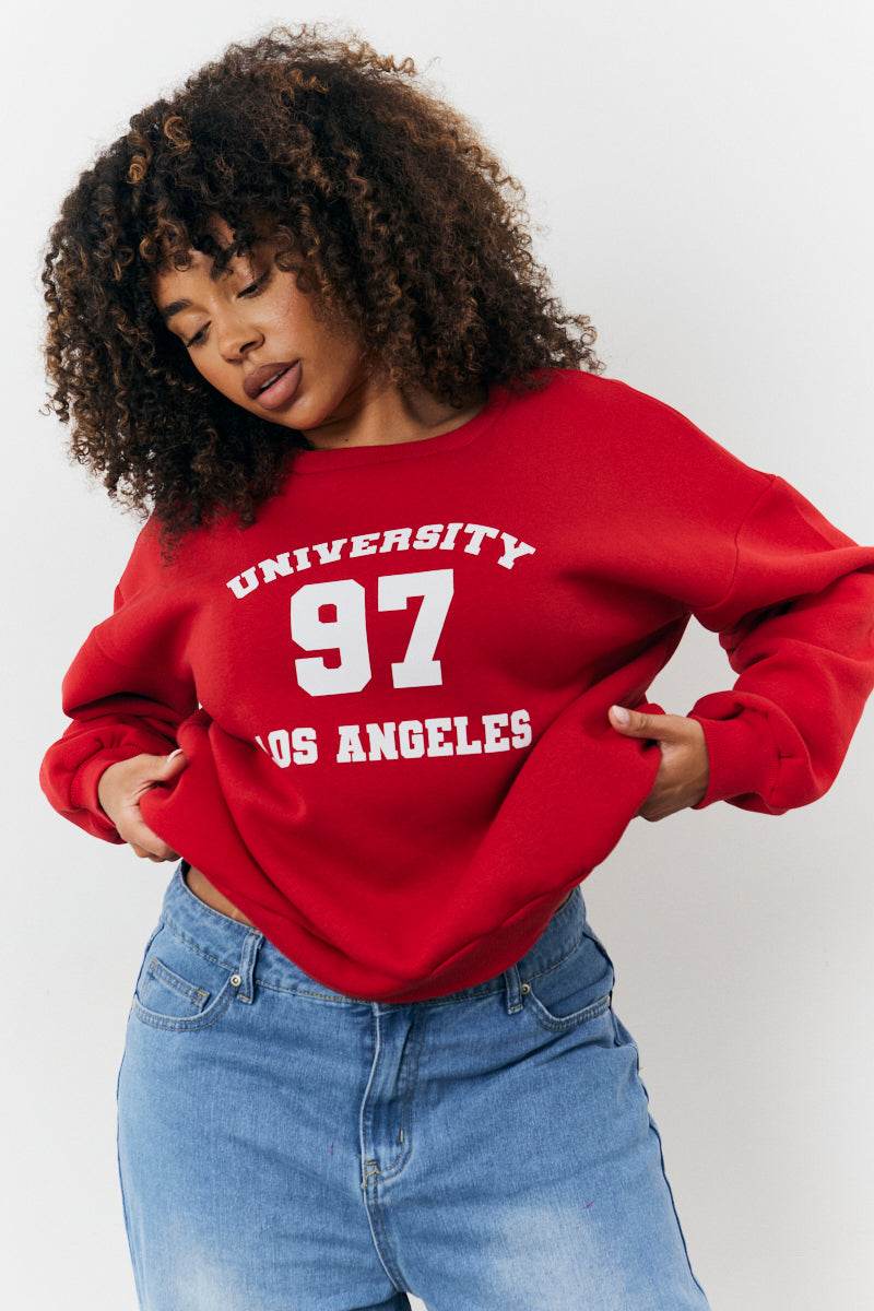 97 Printed Varsity Sweatshirt