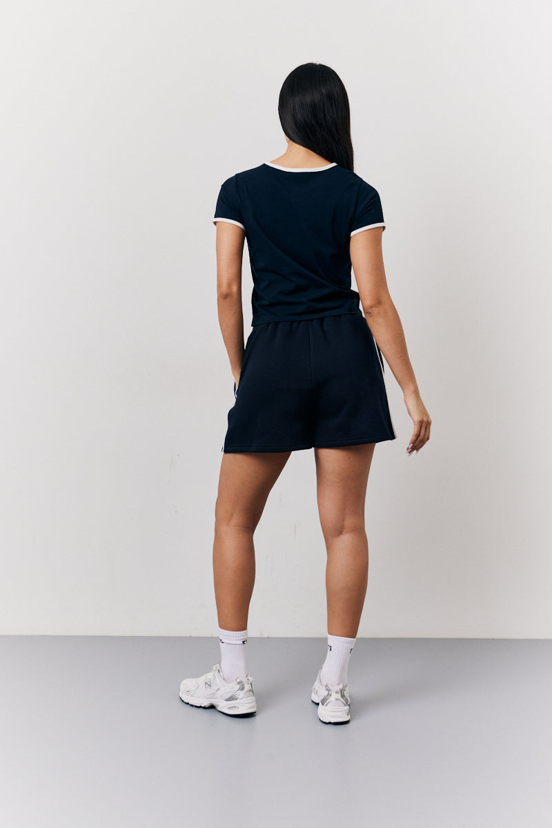 Navy Fits 90's Crew Neck T-Shirt
