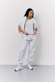 Grey Marl Fits 90's Crew Neck T Shirt