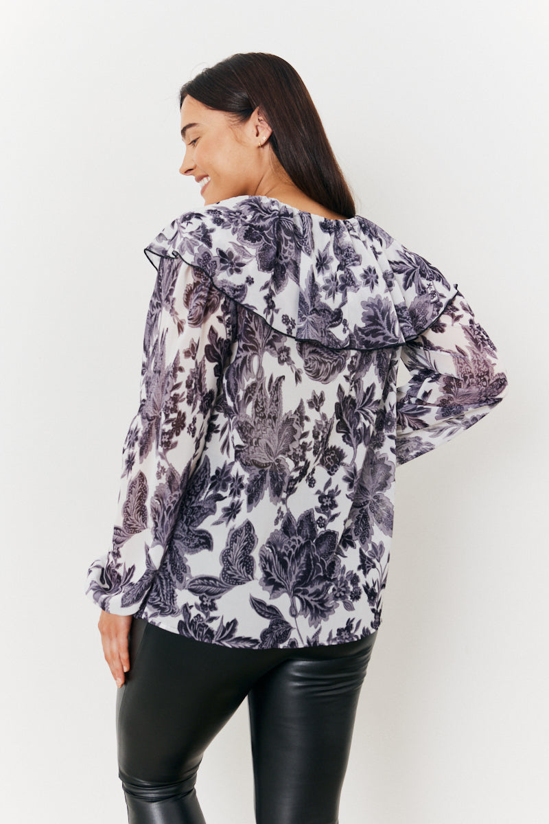 Maternity Ruffle Blouse