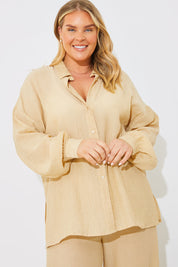 Crinkle Oversized Shirt