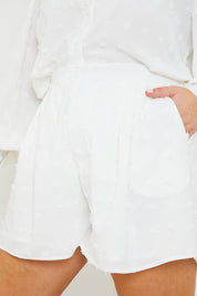 Textured Dobby Detail Co-ord Shorts