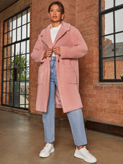 Teddy Coat in Blush