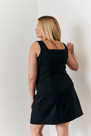 Tailored Button Through Mini Dress