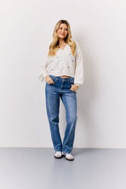 Knitted Embroidered Cardigan