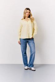 In The Style Oversized Stripe Shirt in Yellow
