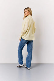 In The Style Oversized Stripe Shirt in Yellow