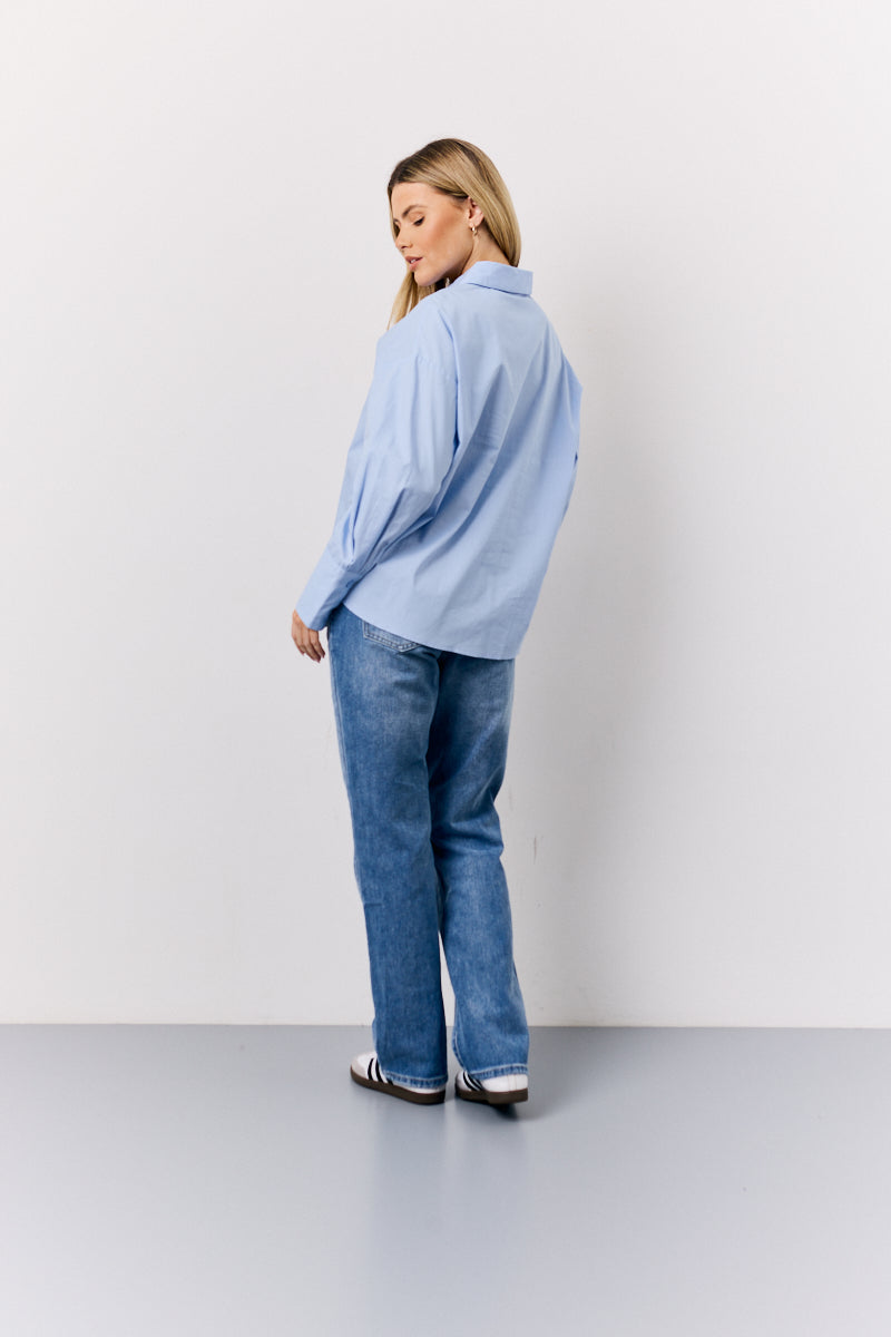 Blue Oversized Shirt