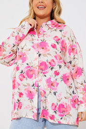 Printed Oversized Co-Ord Shirt