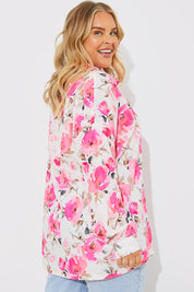 Printed Oversized Co-Ord Shirt