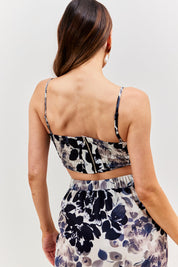 Printed Corsage Co-Ord Skirt
