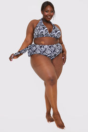 Paisley Print Tie Side Bikini Bottom