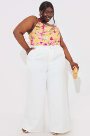 Floral Drape Bodysuit