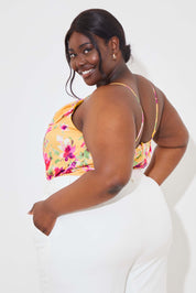 Floral Drape Bodysuit