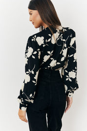 Floral Wrap Bodysuit