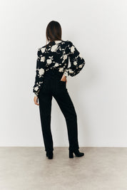 Floral Wrap Bodysuit