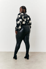 Floral Wrap Bodysuit