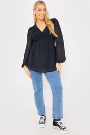 Shirred Bust Smock Top