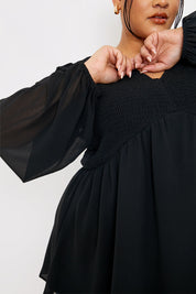 Shirred Bust Smock Top