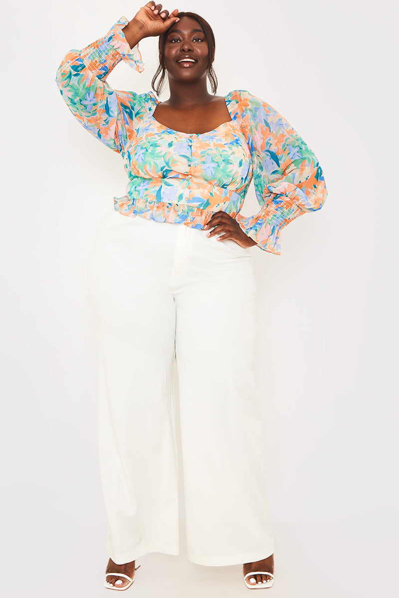 Floral Milkmaid Blouse
